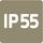 Protection rating IP55