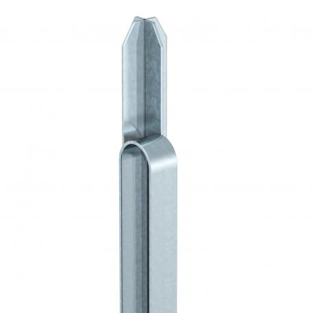 Earthing rod, cross profile, with strip steel lug (EM025) 