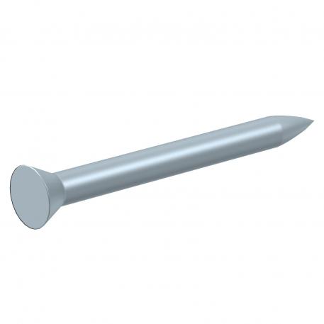 Stalen nagel, verzinkt, glad, verzonken kop. ballistische top (KS349) Stuks 30 | 2,5